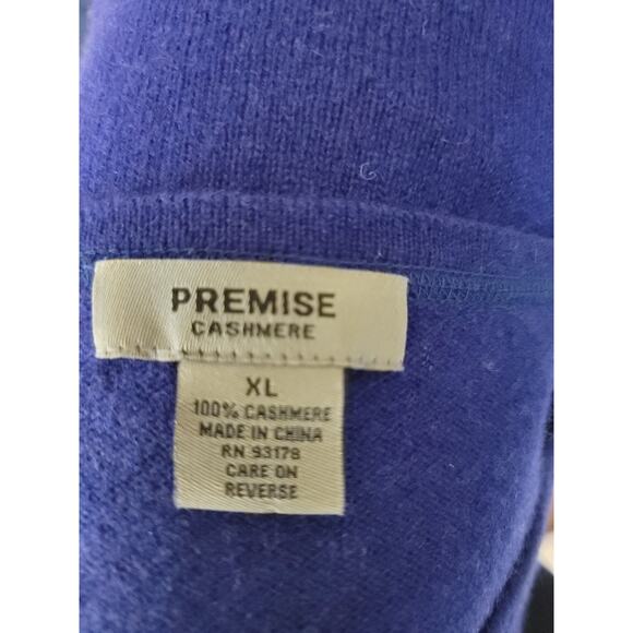 Premise Short Sleeves Pullover Top Sz XL 100% Cashmere Round Neck Violet - Picture 8 of 9